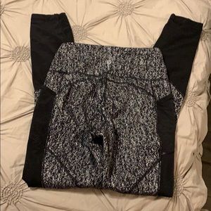 Black and white pattern Lululemon pants